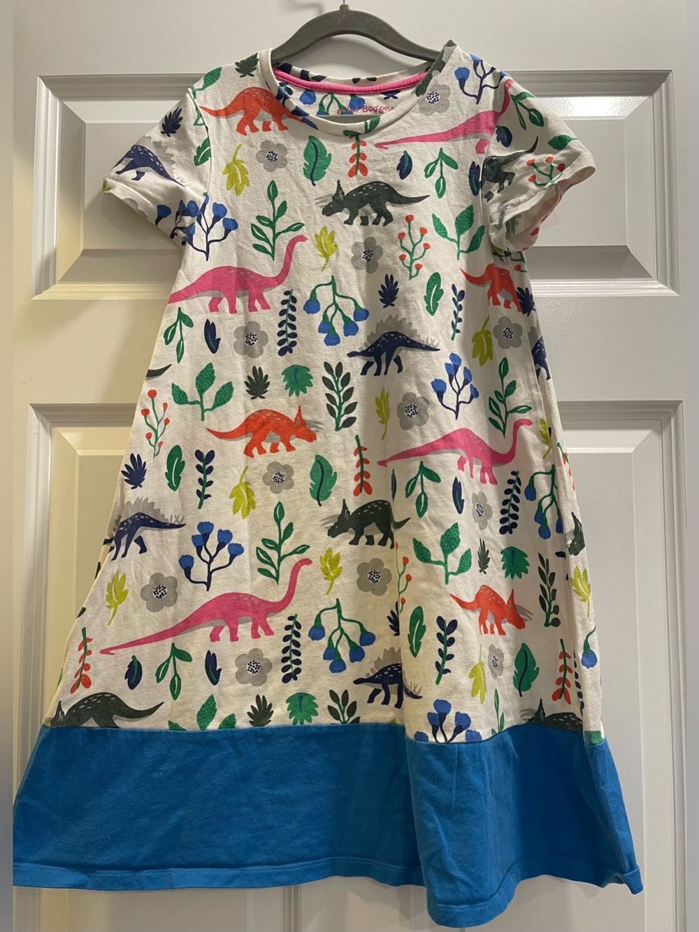 Mini Boden dinosaur dress 9/10